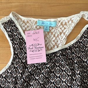 She & Sky Women’s S Top, New with tags